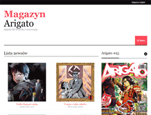Tablet Screenshot of magazyn-arigato.pl